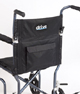 Deluxe Fly-Weight Aluminum Transport Chair w/ Removable Casters